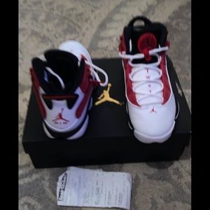 Size 9 jordan 6 rings carmine new